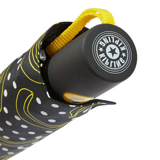 Accessoires Kipling Auto Open Printed Umbrella Noir | FR 1506MQ